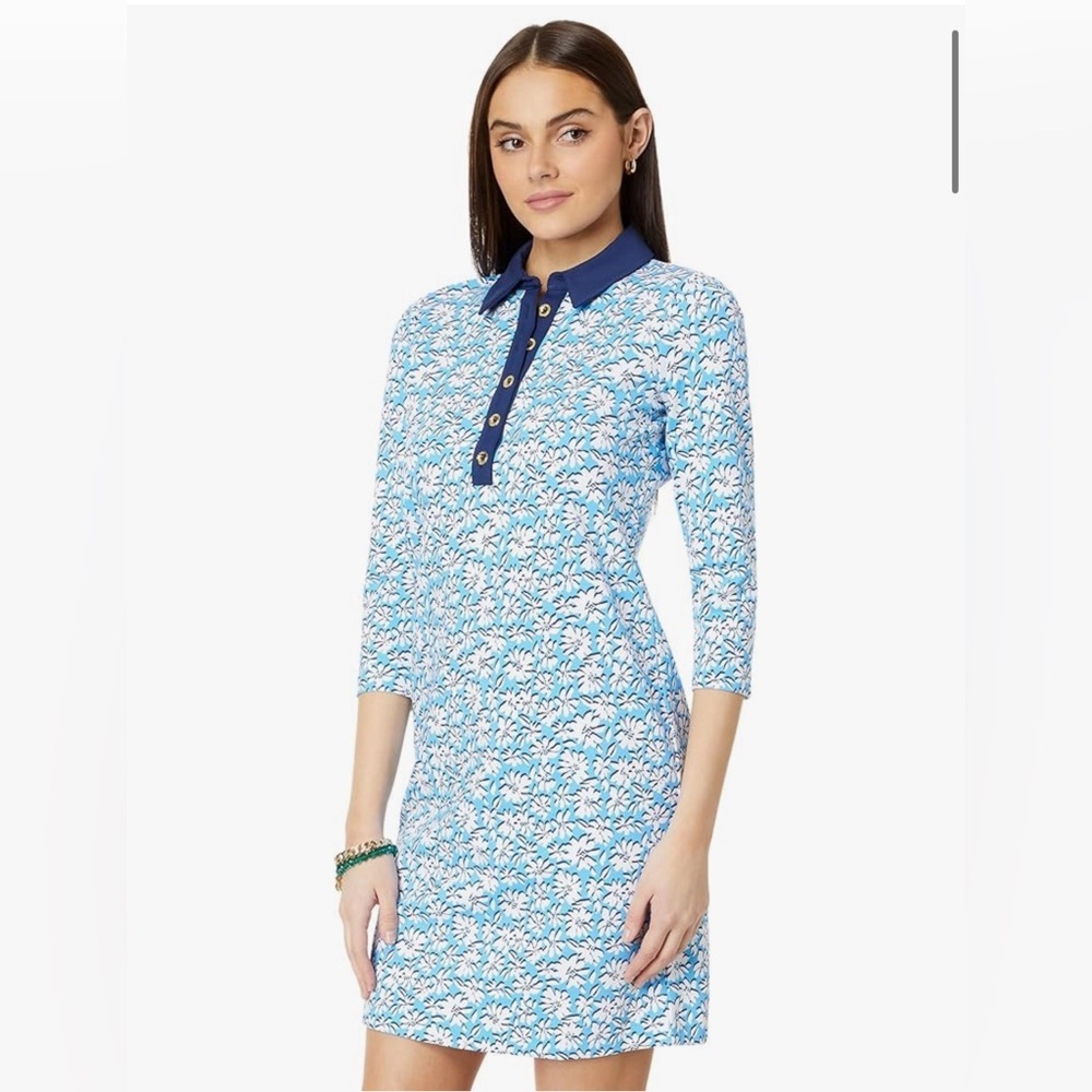 Lilly Pulitzer Women's Ainslee 3/4 Sleeve Dress size XL Preppy Country Club - Picture 1 of 15